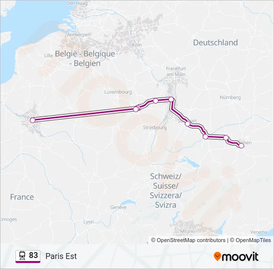 83 Train Line Map