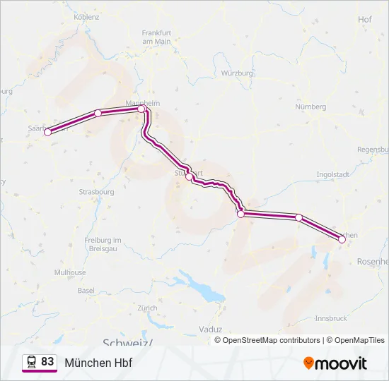 83 Train Line Map