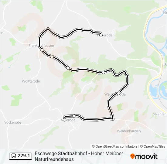 229.1 Bus Line Map