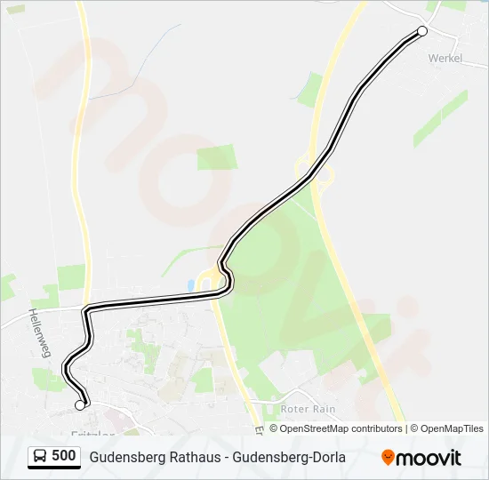 500 Bus Line Map