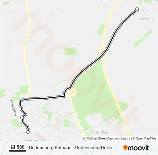 500 Bus Line Map
