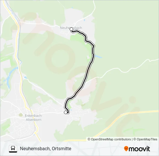 SWK N10 / 129 Bus Line Map