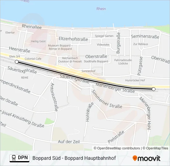 DPN Train Line Map