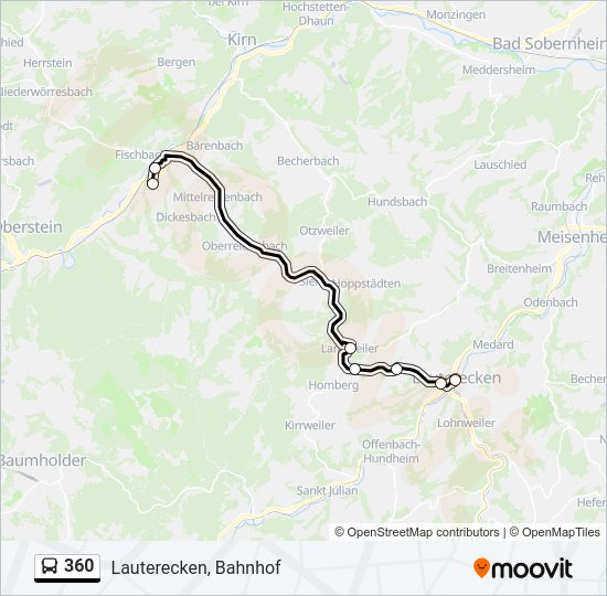 360 Bus Line Map