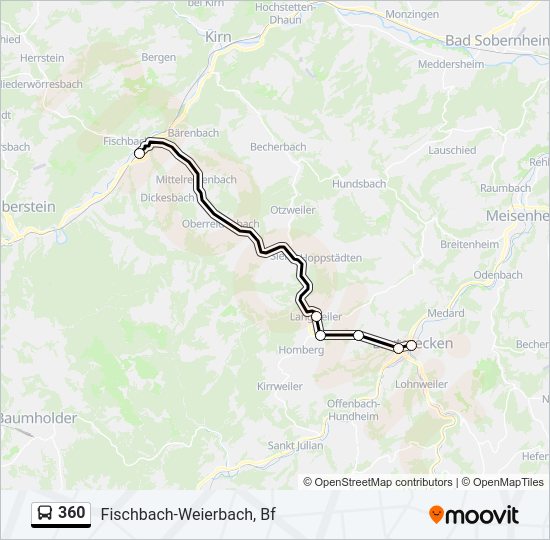 360 Bus Line Map