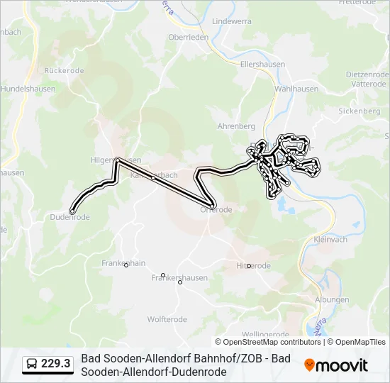 229.3 Bus Line Map