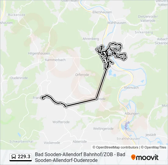 229.3 Bus Line Map