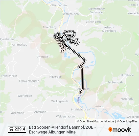 229.4 Bus Line Map