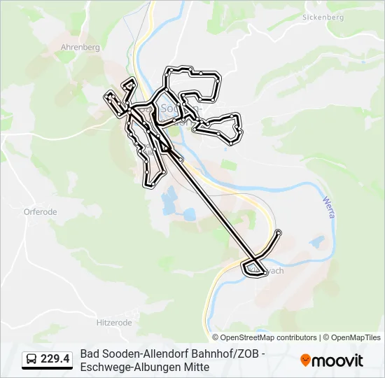 229.4 Bus Line Map