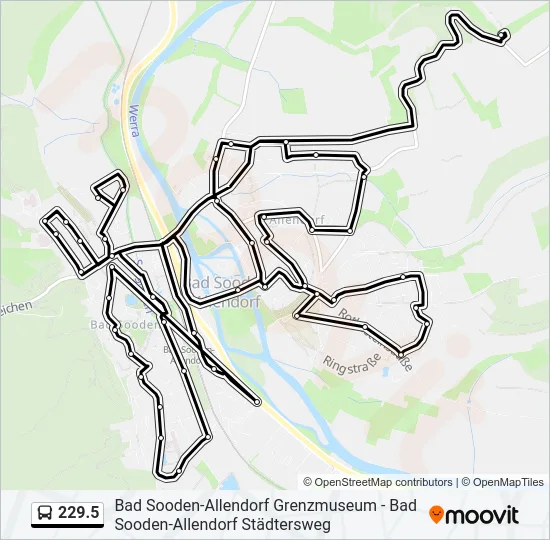 229.5 Bus Line Map