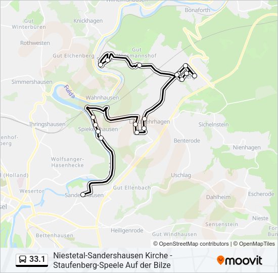 33.1 Bus Line Map