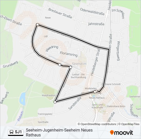 SJ1  Line Map