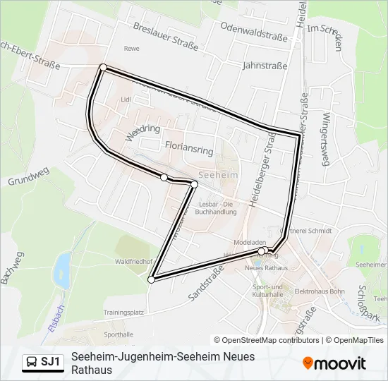 SJ1  Line Map