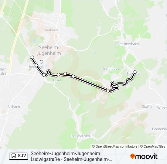 SJ2  Line Map