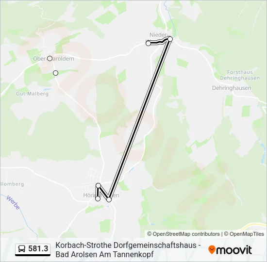  581.3: карта маршрута