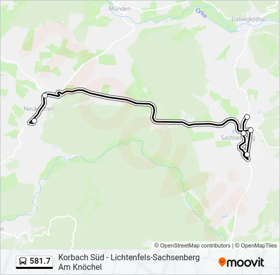  581.7: карта маршрута