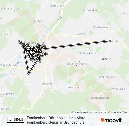 584.5  Line Map