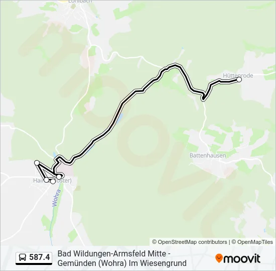  587.4: карта маршрута