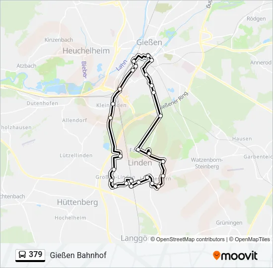 379 Bus Line Map