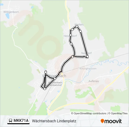 MKK71A Bus Line Map