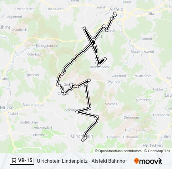 VB-15 Bus Line Map