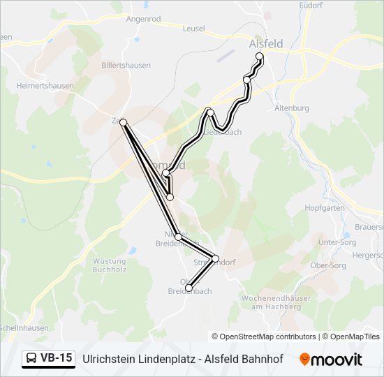 VB-15 Bus Line Map