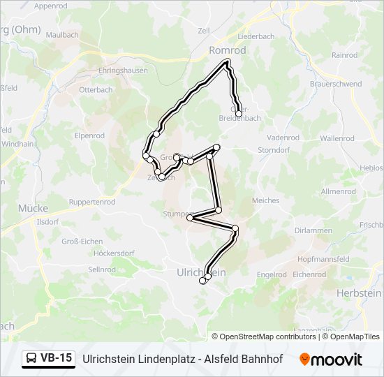 VB-15 Bus Line Map
