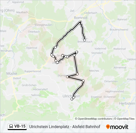 VB-15 Bus Line Map