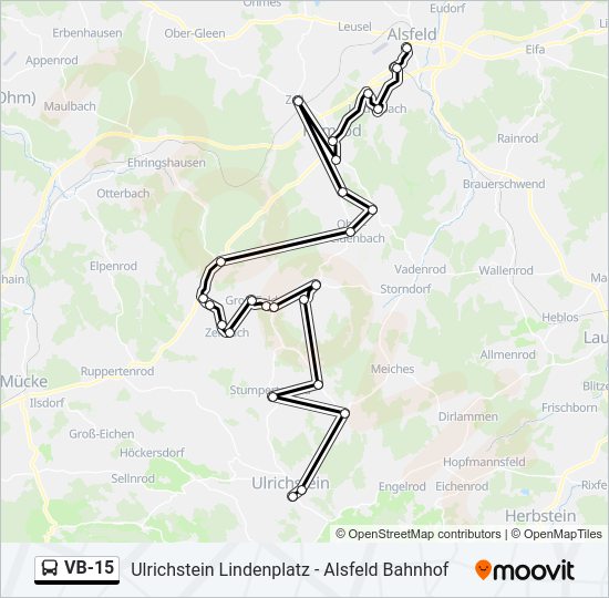 VB-15 Bus Line Map