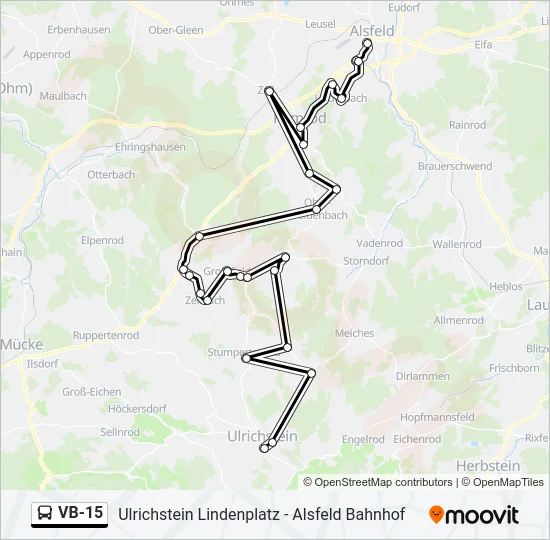 VB-15 Bus Line Map