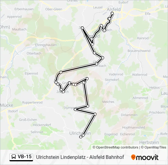 VB-15 Bus Line Map