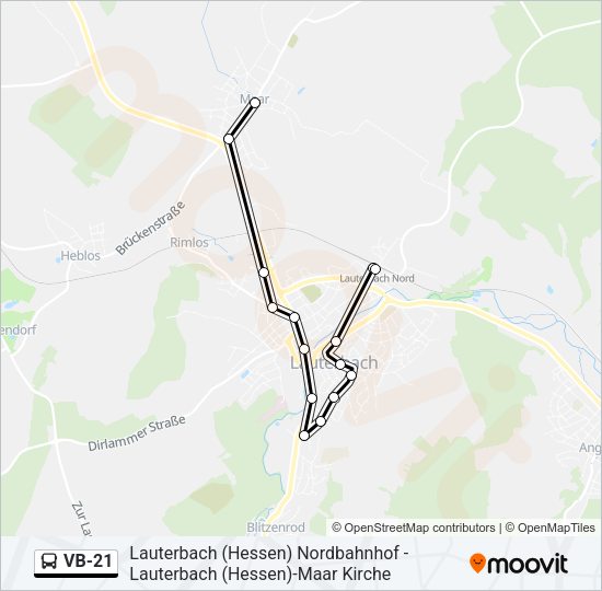 VB-21 Bus Line Map