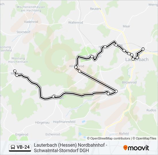 VB-24 Bus Line Map
