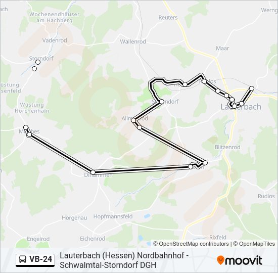 VB-24 Bus Line Map