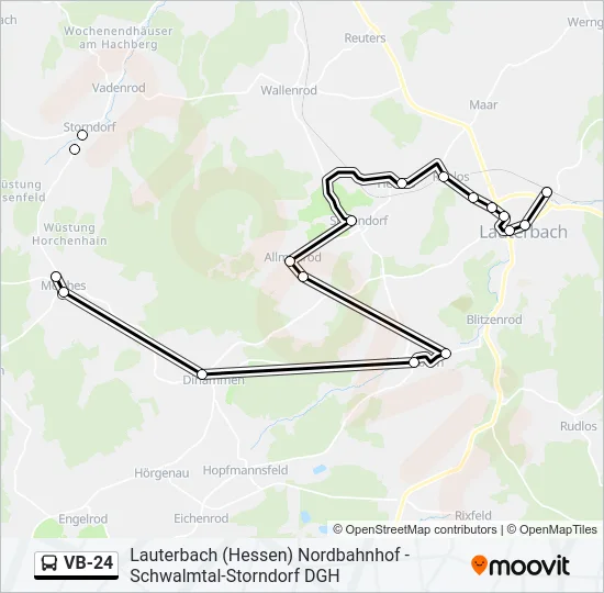 VB-24 Bus Line Map