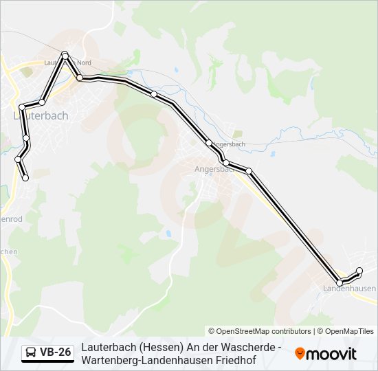 VB-26 Bus Line Map