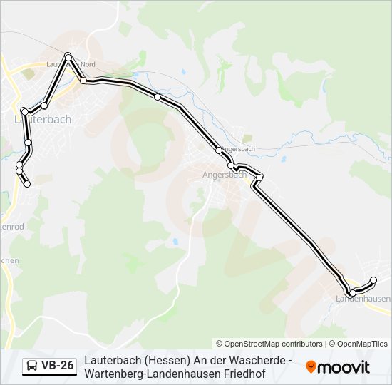 VB-26 Bus Line Map