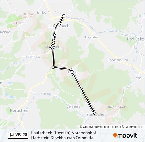 VB-28 Bus Line Map