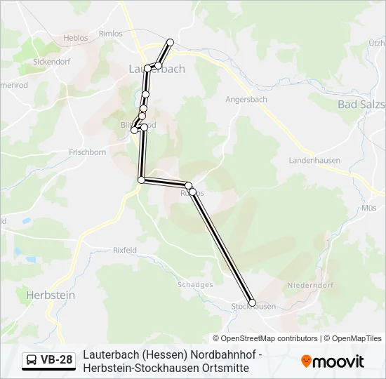 VB-28 Bus Line Map