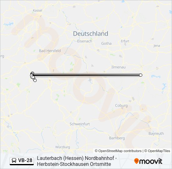 VB-28 Bus Line Map