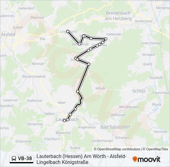 VB-38 Bus Line Map