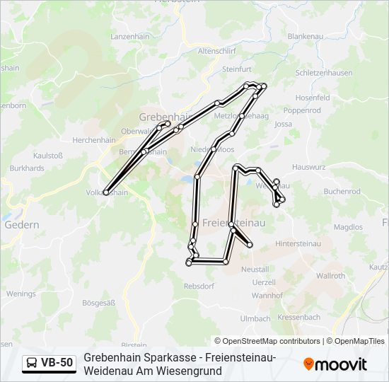 VB-50 Bus Line Map