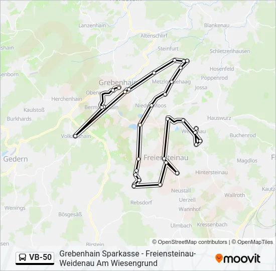 VB-50 Bus Line Map