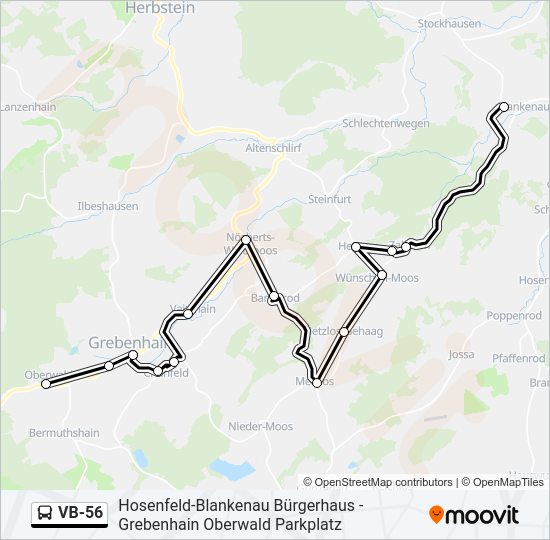 VB-56 Bus Line Map