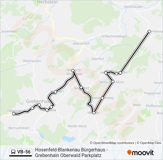 VB-56 Bus Line Map