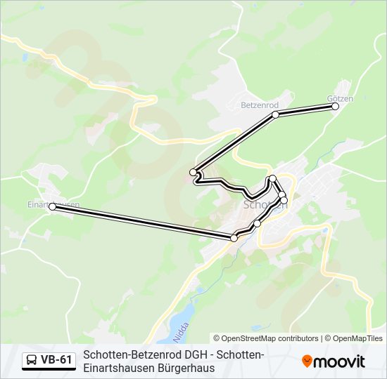 VB-61 Bus Line Map