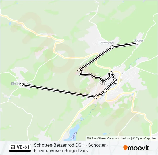 VB-61 Bus Line Map