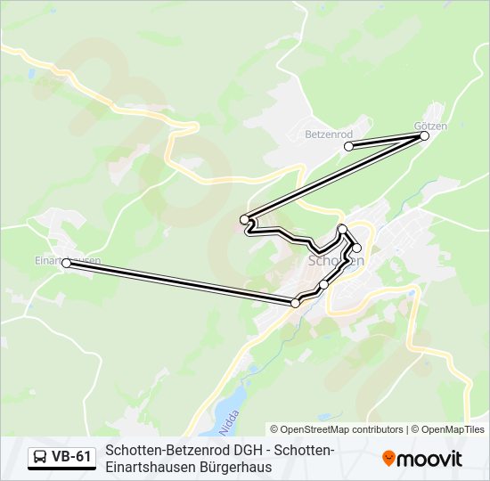 VB-61 Bus Line Map