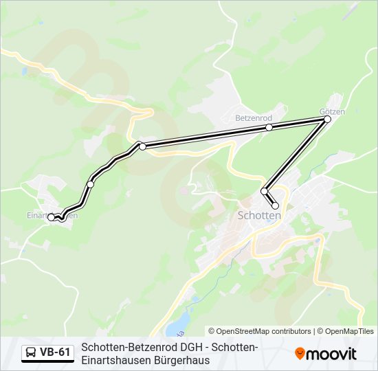 VB-61 Bus Line Map