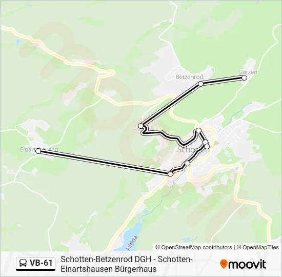 VB-61 Bus Line Map